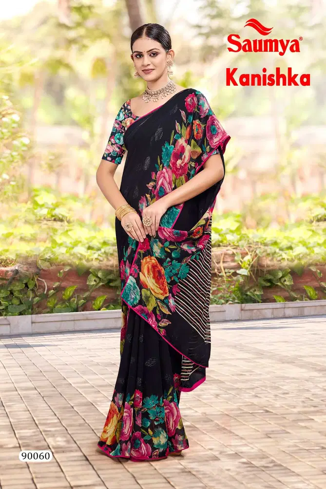 Kanishka By Saumya Luster Butta Designer Printed sarees Wholesale Shop In Surat